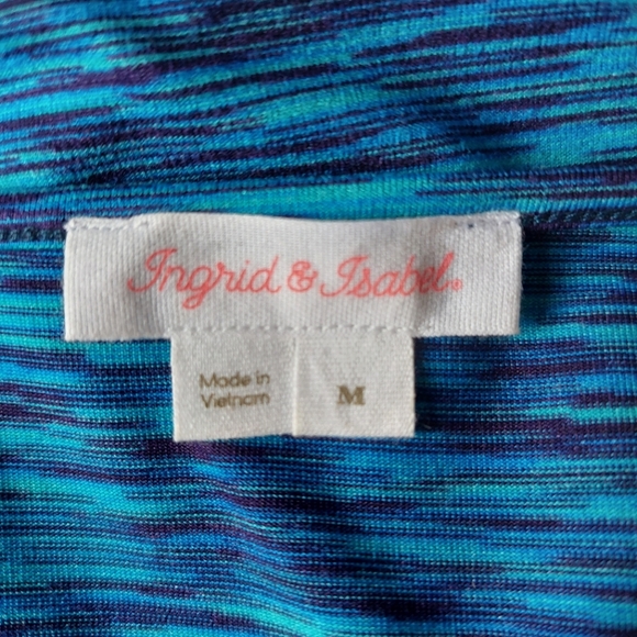 Ingrid + Isabel Static Teal Ruched Long Sleeve Bodycon Maternity Dress Sz M - Picture 6 of 9